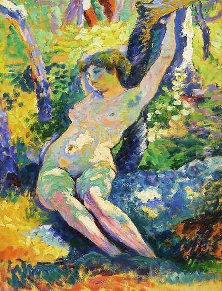 Young Woman Oil Painting by Henri Edmond Cross