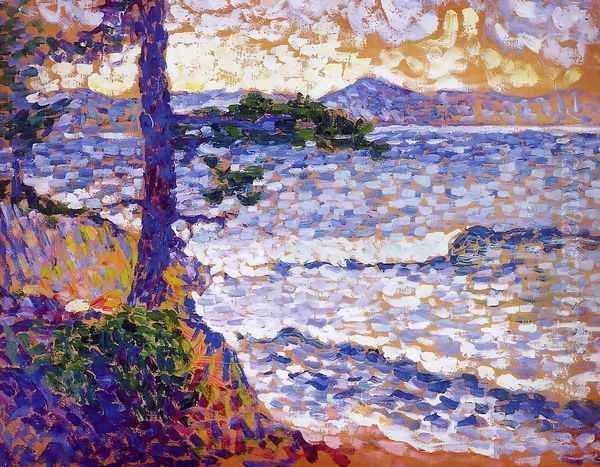 The Mediterranean Coast Oil Painting by Henri Edmond Cross