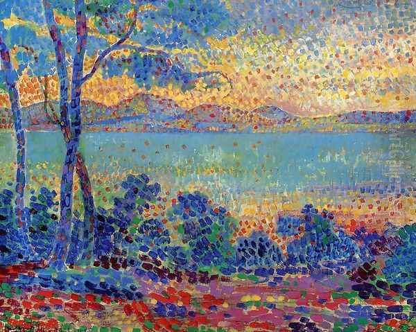 Provence Landscape I Oil Painting by Henri Edmond Cross