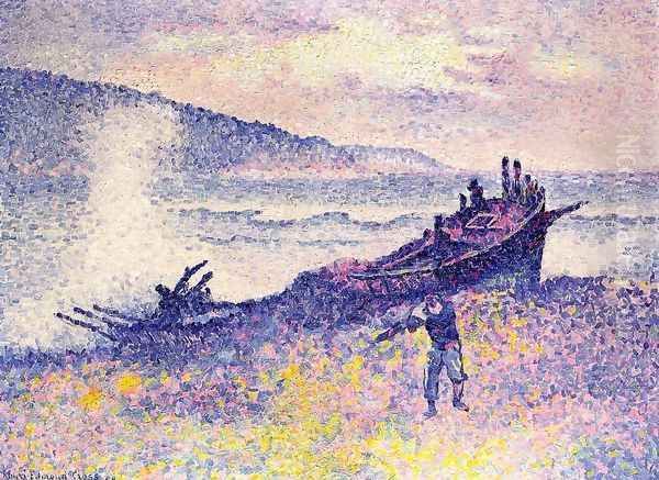 The Wreck Oil Painting by Henri Edmond Cross