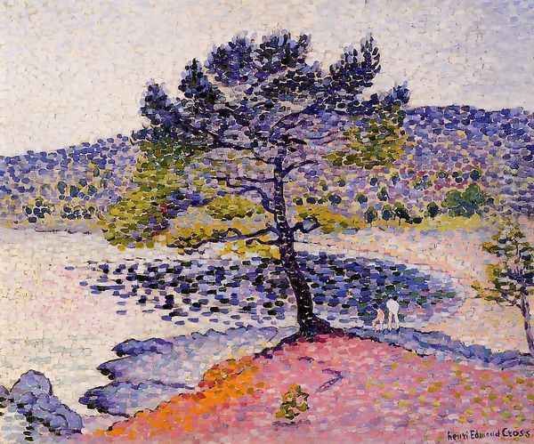 The Beach, Evening Oil Painting by Henri Edmond Cross