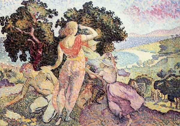 Study for 'Excuirsion' Oil Painting by Henri Edmond Cross