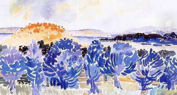 Landscape Oil Painting by Henri Edmond Cross