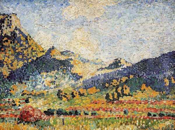 Les Petits, Montagnes Mauresques Oil Painting by Henri Edmond Cross