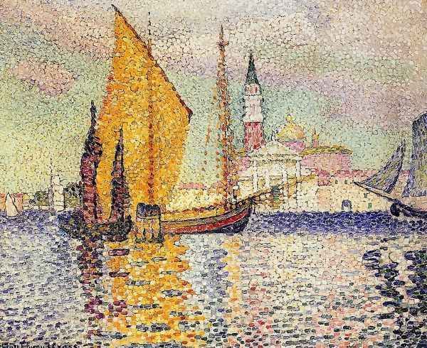 San Giorgio Maggiore, Venice Oil Painting by Henri Edmond Cross