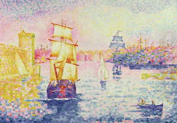 The Port of Marseilles, c.1909 Oil Painting by Henri Edmond Cross