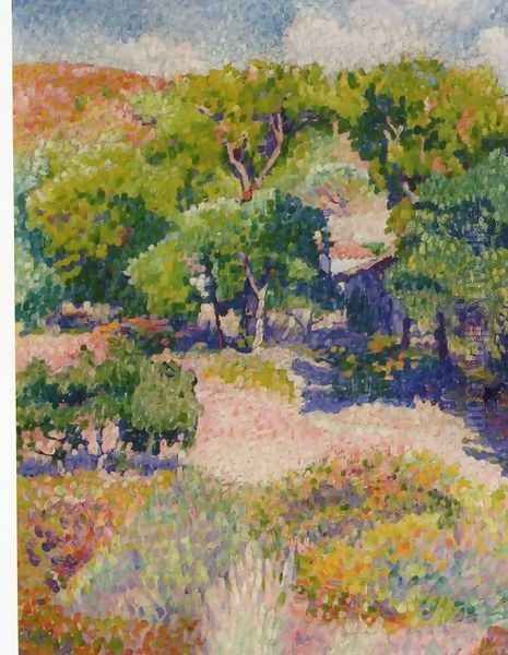 Cypresses Oil Painting by Henri Edmond Cross