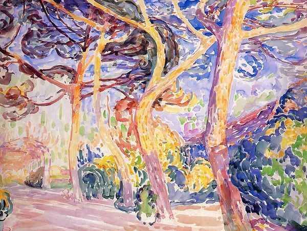 Under the Pines Oil Painting by Henri Edmond Cross