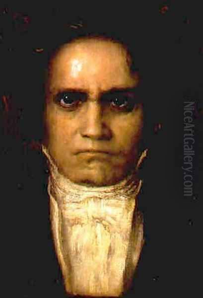 Portrait of Beethoven Oil Painting by Franz von Stuck