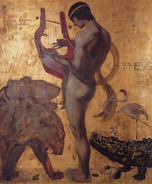 Orpheus Oil Painting by Franz von Stuck