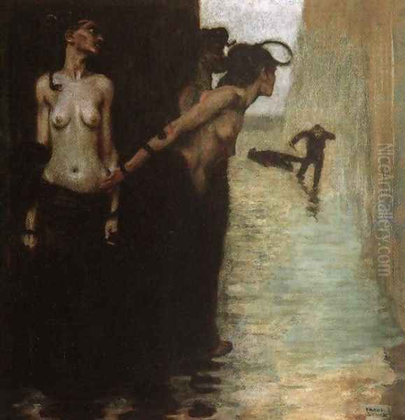 The Murderer Oil Painting by Franz von Stuck