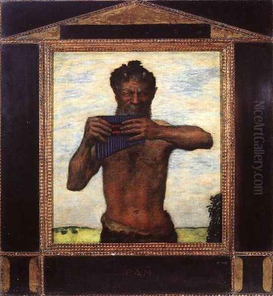 Pan Oil Painting by Franz von Stuck