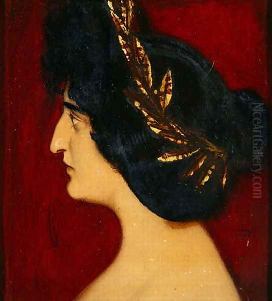 Roman Woman Oil Painting by Franz von Stuck