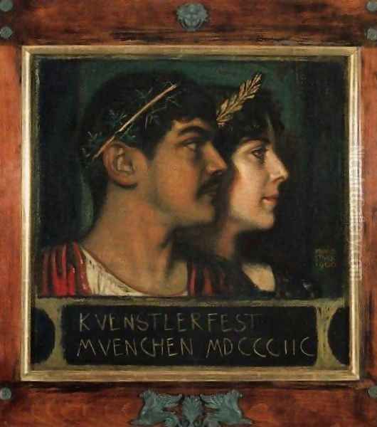 Franz and Mary Stuck Oil Painting by Franz von Stuck