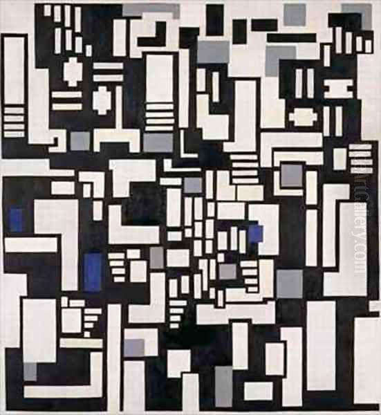 Composition IX Oil Painting by Theo van Doesburg