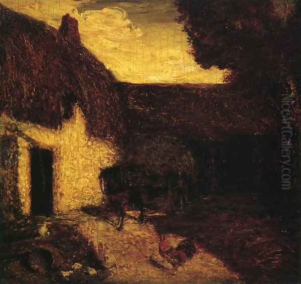 The Barnyard Oil Painting by Albert Pinkham Ryder