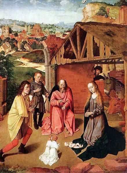 The Nativity c. 1490 Oil Painting by Gerard David