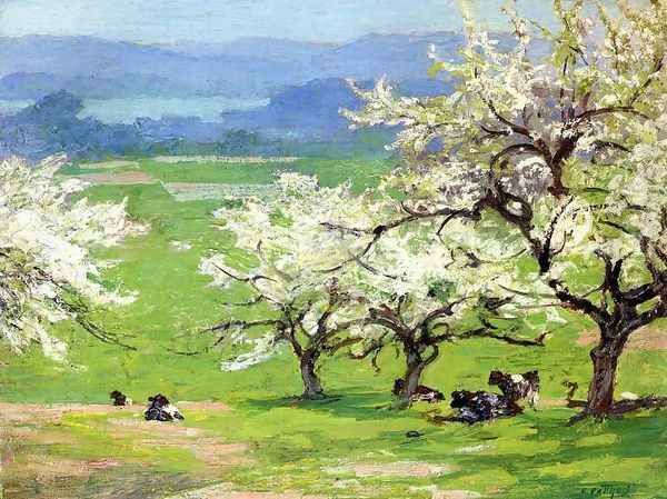 Springtime Oil Painting by Edward Henry Potthast