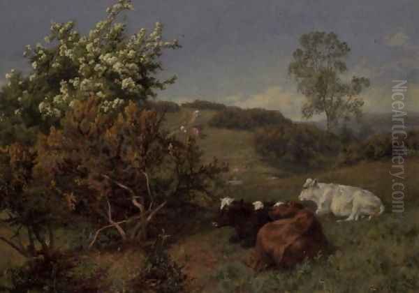 In the Nower Dorking Oil Painting by Charles Collins