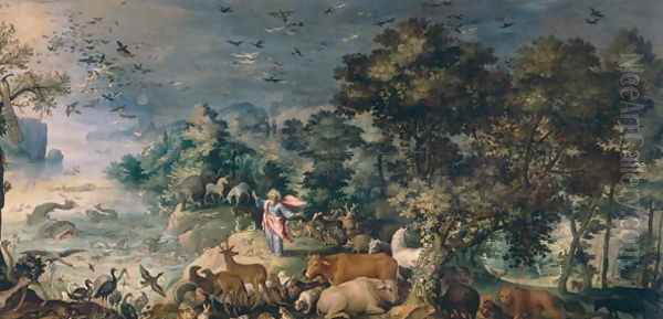 Creation of the animals Oil Painting by Roelandt Jacobsz Savery