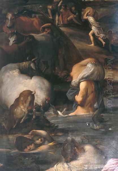 The Flood 2 Oil Painting by Carlo Saraceni