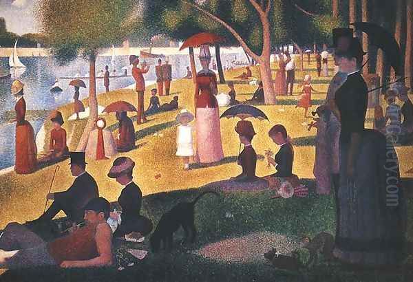 Sunday on La Grande Jatte Oil Painting by Georges Seurat