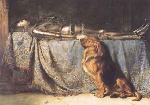 Requiescat Oil Painting by Briton Riviere