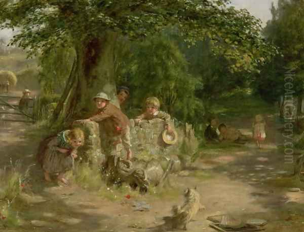 Playmates, 1867 Oil Painting by William McTaggart