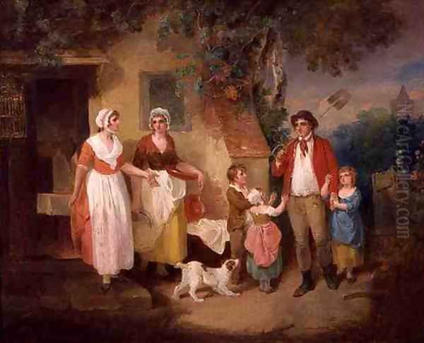 Evening, 1799 Oil Painting by Francis Wheatley