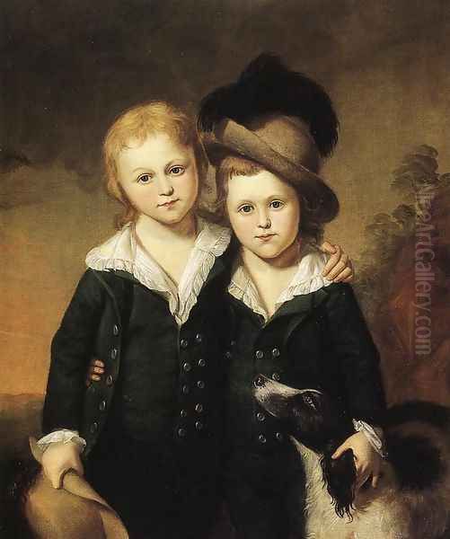 Thomas and Henry Sergeant Oil Painting by Charles Willson Peale