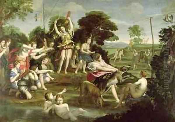 The Hunt of Diana Oil Painting by Domenico Zampieri (Domenichino)