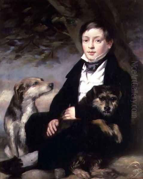 Portrait of Master Raines of Wheldrake Manor York Oil Painting by Sir John Watson-Gordon