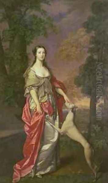 Elizabeth Gunning Duchess of Hamilton Oil Painting by Gavin Hamilton