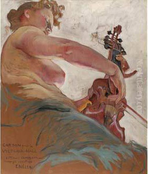 Muse De La Musique Oil Painting by Ernest Bieler