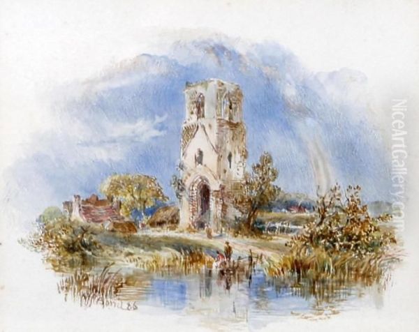 Bastwick Cum Repps, Norfolk Oil Painting by William Joseph Caesar Julius Bond