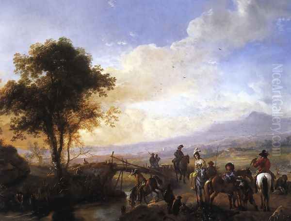 A Hawking Party by Philips Wouwerman