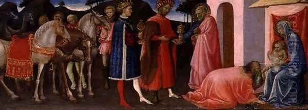 The Adoration of the Magi, c.1420-30 Oil Painting by Giovanni Francesco