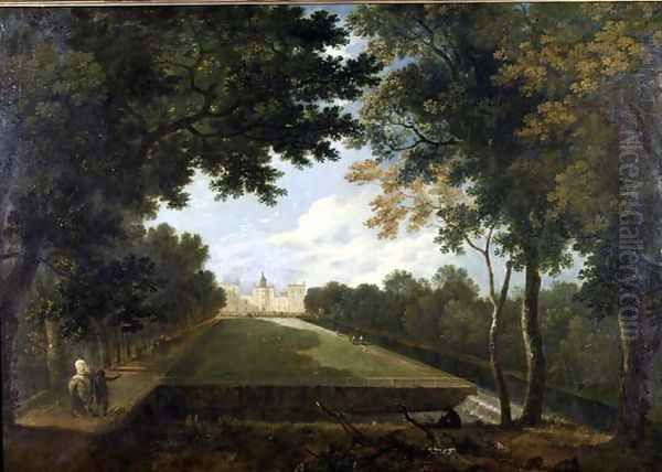 Wilton House, East view showing the old entrance Oil Painting by Richard Wilson