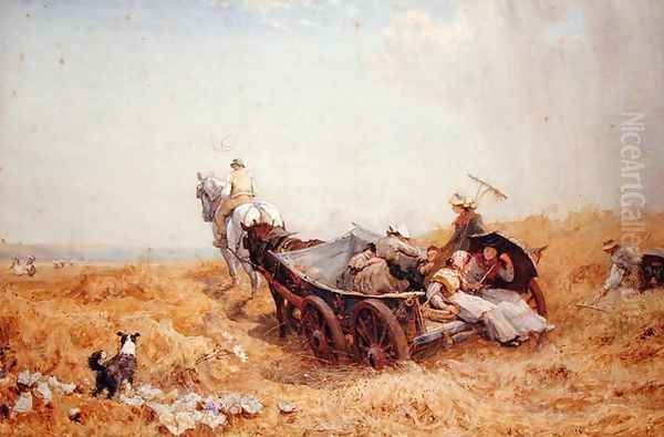 The Blue Waggon Oil Painting by Robert Thorne-Waite