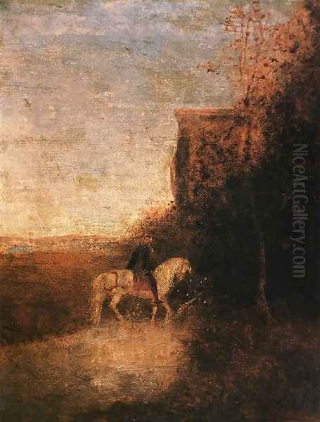 Childe Harold's Pilgrimage Oil Painting by Albert Pinkham Ryder