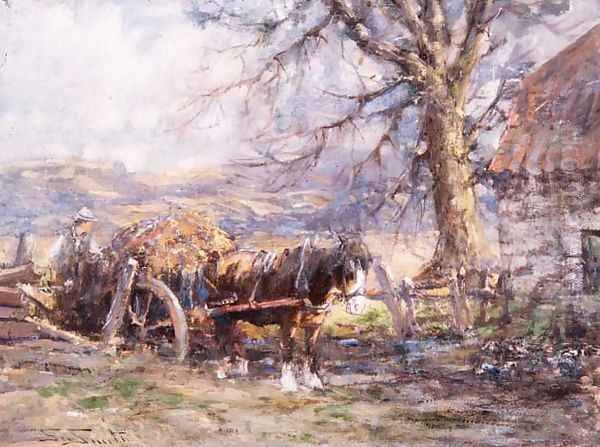 Loading the Cart Oil Painting by George Smith