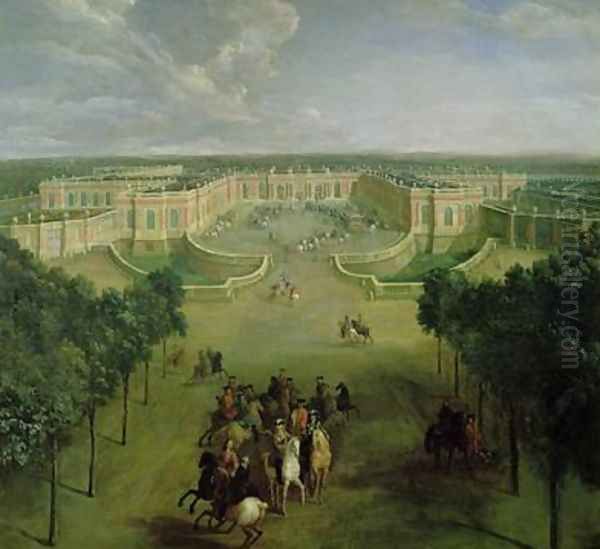 View of the Grand Trianon 1722 Oil Painting by Pierre-Denis Martin