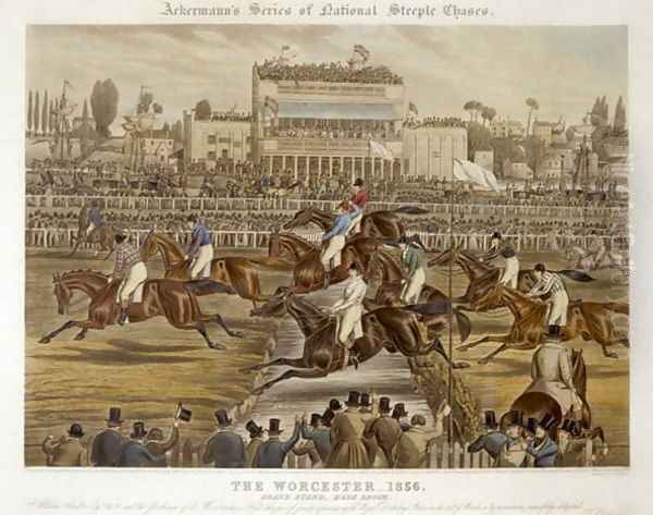 The Royal Birthday Stakes Worcester Oil Painting by Charles Hunt