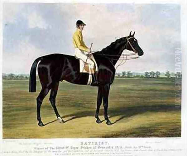 Satirist Winner of the Great St Leger Stakes at Doncaster Oil Painting by Charles Hancock