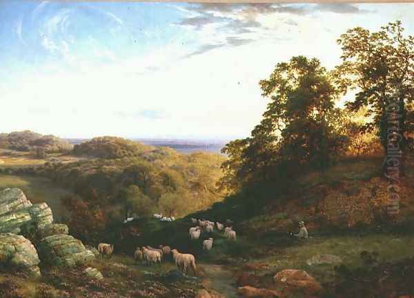 The Young Shepherd Oil Painting by George Vicat Cole