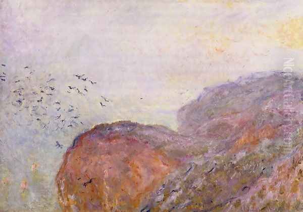 A Cliff Near Dieppe Oil Painting by Claude Oscar Monet