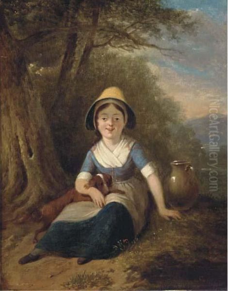 The Little Water-maid Oil Painting by William Collins