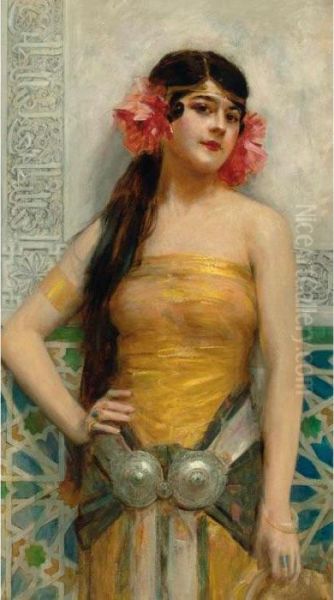 L'orientale Oil Painting by Leon Francois Comerre