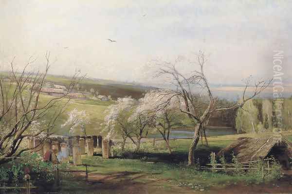 Rustic View (1867) Oil Painting by Alexei Kondratyevich Savrasov