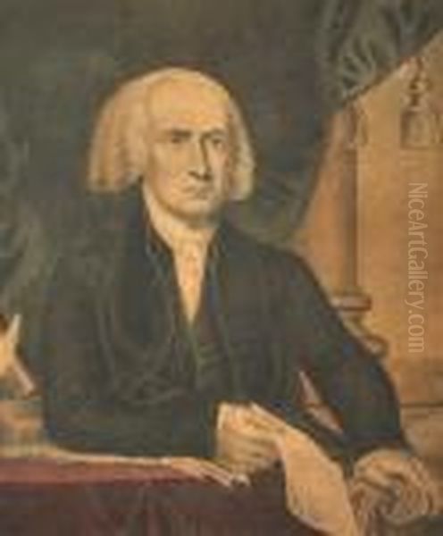 James Madison Oil Painting by Currier & Ives Publishers